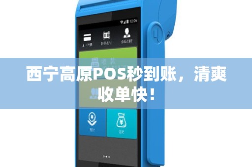 西宁高原POS秒到账,清爽收单快!