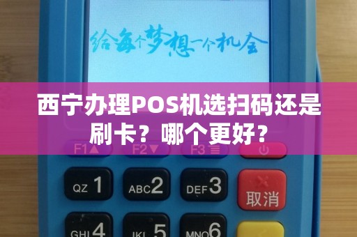 西宁办理POS机选扫码还是刷卡？哪个更好？
