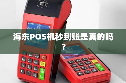 海东POS机秒到账是真的吗？