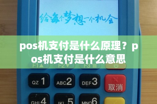 pos机支付是什么原理？pos机支付是什么意思