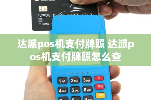 达派pos机支付牌照 达派pos机支付牌照怎么查