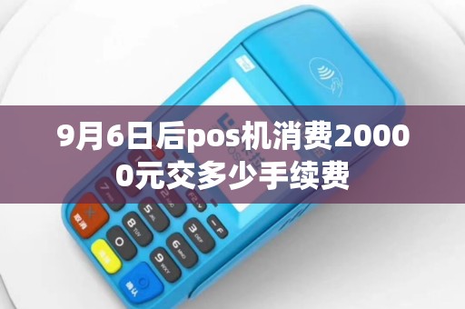 9月6日后pos机消费20000元交多少手续费