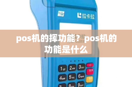 pos机的挥功能？pos机的功能是什么