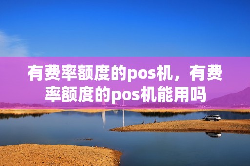 有费率额度的pos机，有费率额度的pos机能用吗