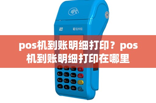 pos机到账明细打印？pos机到账明细打印在哪里