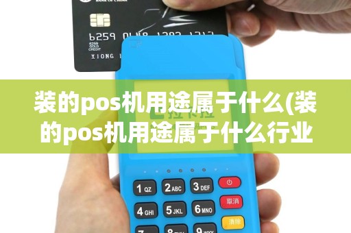 装的pos机用途属于什么(装的pos机用途属于什么行业)