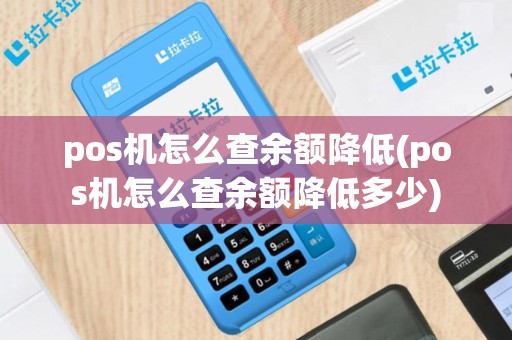 pos机怎么查余额降低(pos机怎么查余额降低多少)