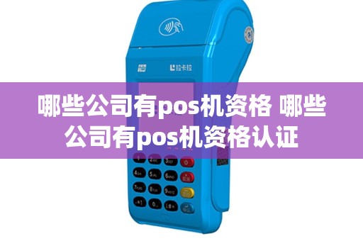 哪些公司有pos机资格 哪些公司有pos机资格认证