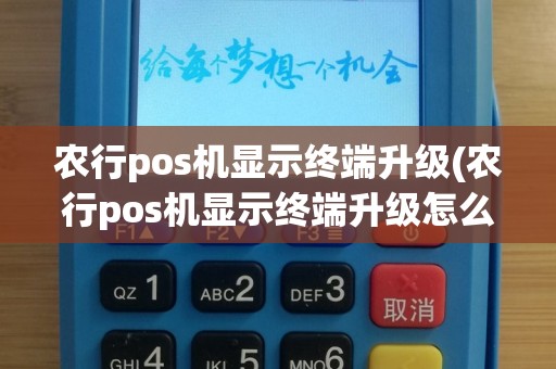 农行pos机显示终端升级(农行pos机显示终端升级怎么回事)
