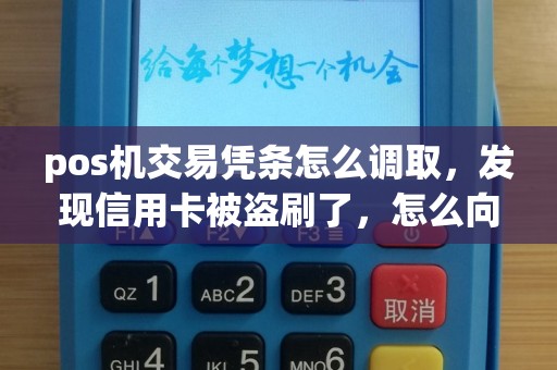 pos机交易凭条怎么调取，发现信用卡被盗刷了，怎么向有关部门调取交易签字单，证明这笔交易不是我本