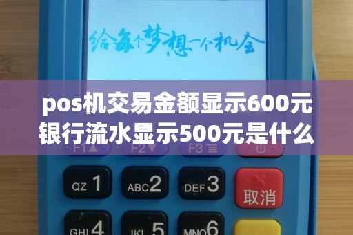 pos机交易金额显示600元银行流水显示500元是什么原因
