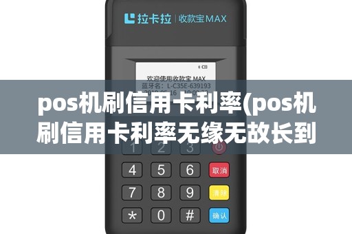 pos机刷信用卡利率(pos机刷信用卡利率无缘无故长到3.58)