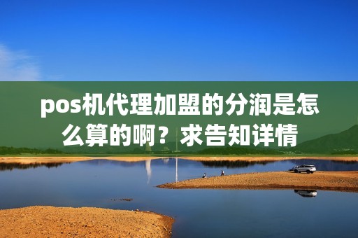 pos机代理加盟的分润是怎么算的啊？求告知详情