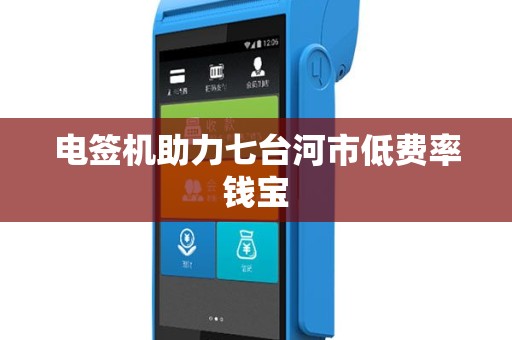 电签机助力七台河市低费率钱宝
