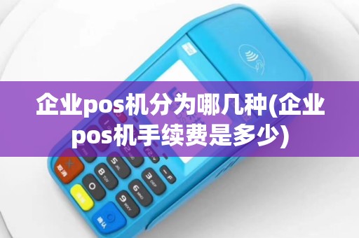 企业pos机分为哪几种(企业pos机手续费是多少)