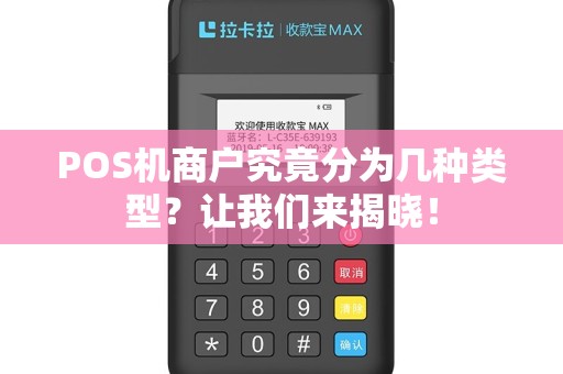 POS机商户究竟分为几种类型？让我们来揭晓！