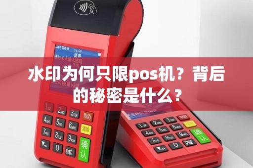水印为何只限pos机？背后的秘密是什么？