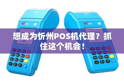 想成为忻州POS机代理？抓住这个机会！