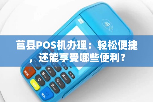 莒县POS机办理：轻松便捷，还能享受哪些便利？