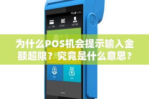 为什么POS机会提示输入金额超限？究竟是什么意思？