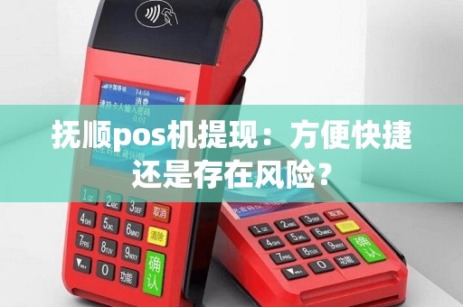 抚顺pos机提现：方便快捷还是存在风险？
