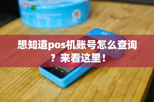 想知道pos机账号怎么查询？来看这里！