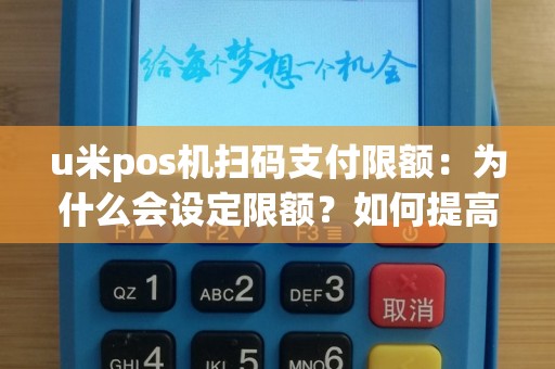 u米pos机扫码支付限额：为什么会设定限额？如何提高支付便利性？