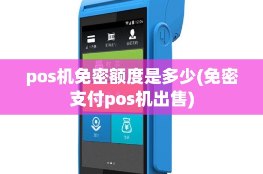 pos机免密额度是多少(免密支付pos机出售)