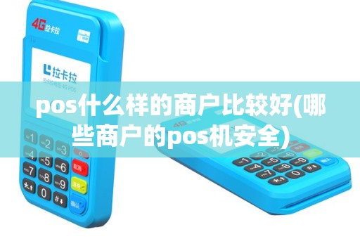 pos什么样的商户比较好(哪些商户的pos机安全)