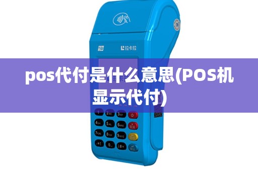pos代付是什么意思(POS机显示代付)