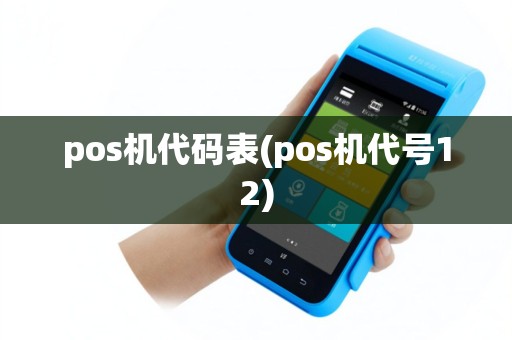 pos机代码表(pos机代号12)