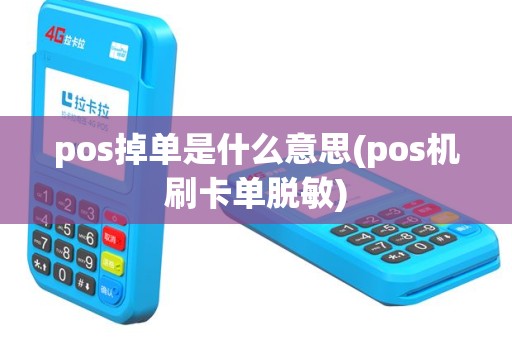 pos掉单是什么意思(pos机刷卡单脱敏)