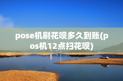 pose机刷花呗多久到账(pos机12点扫花呗)