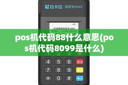 pos机代码88什么意思(pos机代码8099是什么)