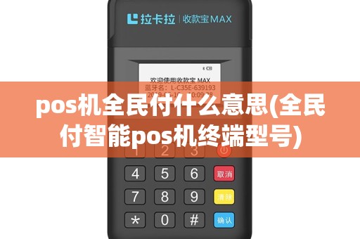 pos机全民付什么意思(全民付智能pos机终端型号)