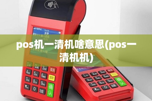 pos机一清机啥意思(pos一清机机)