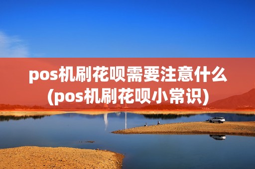 pos机刷花呗需要注意什么(pos机刷花呗小常识)