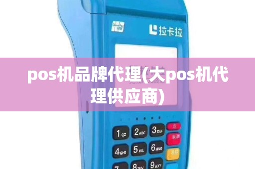 pos机品牌代理(大pos机代理供应商)