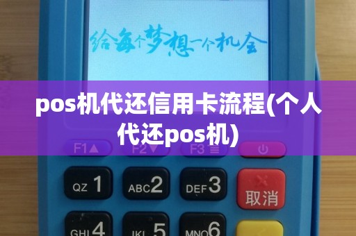 pos机代还信用卡流程(个人代还pos机)