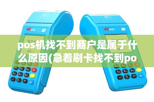 pos机找不到商户是属于什么原因(急着刷卡找不到pos机)