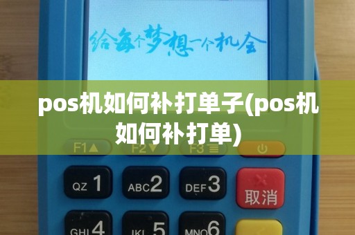 pos机如何补打单子(pos机如何补打单)