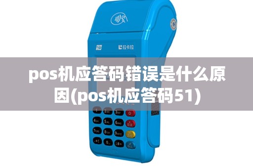 pos机应答码错误是什么原因(pos机应答码51)