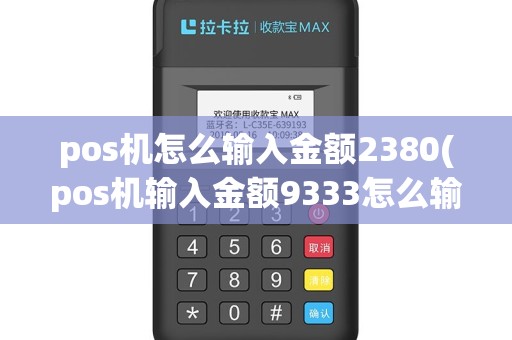 pos机怎么输入金额2380(pos机输入金额9333怎么输)