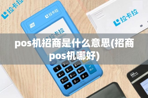 pos机招商是什么意思(招商pos机哪好)