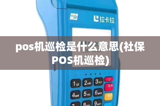 pos机巡检是什么意思(社保POS机巡检)