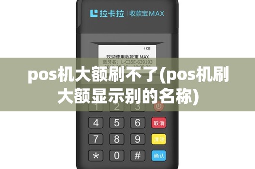 pos机大额刷不了(pos机刷大额显示别的名称)