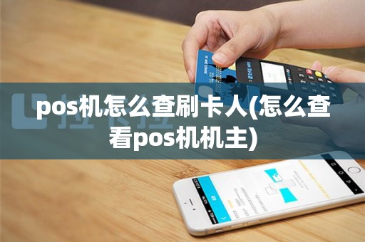 pos机怎么查刷卡人(怎么查看pos机机主)