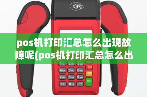 pos机打印汇总怎么出现故障呢(pos机打印汇总怎么出现故障)