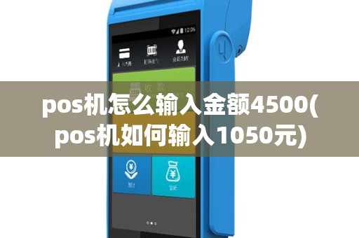 pos机怎么输入金额4500(pos机如何输入1050元)