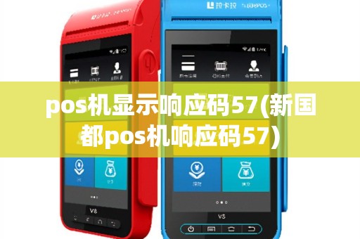 pos机显示响应码57(新国都pos机响应码57)